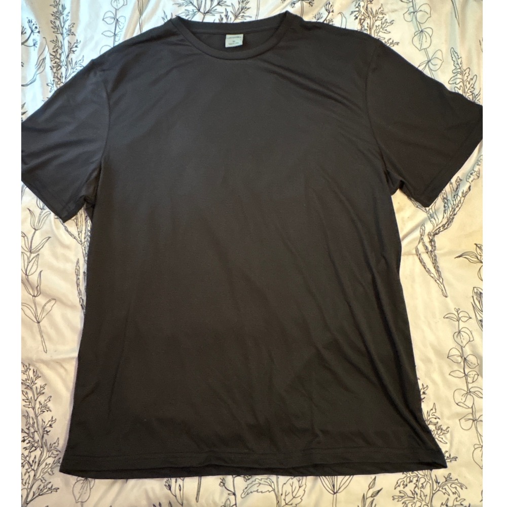 Gym Revolution Mens Black‎ Athletic Activewear Moisture Wicking T Shirt, XL
